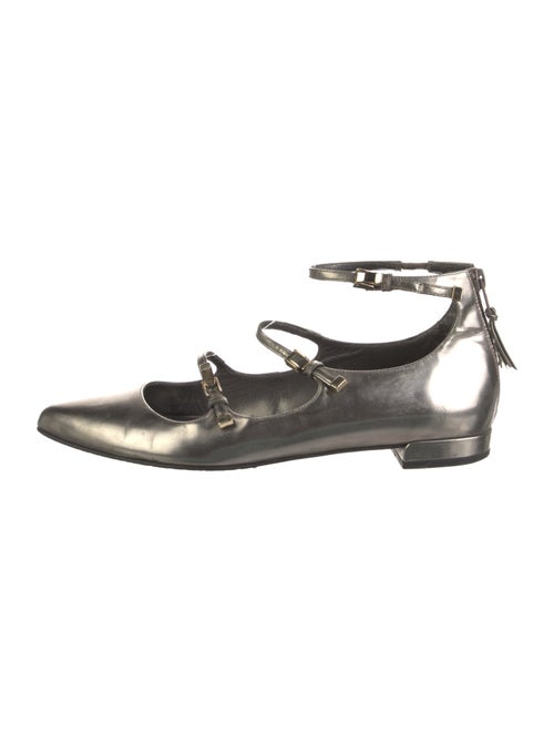 Stuart Weitzman Patent Leather Mary Jane Flats