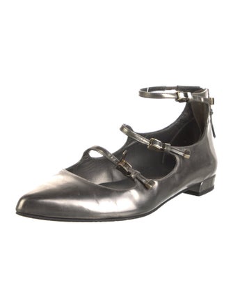 Stuart Weitzman Patent Leather Mary Jane Flats