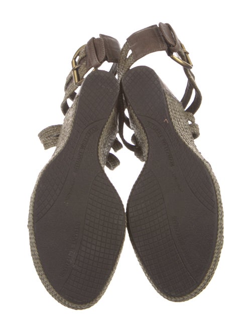 Stuart Weitzman Raffia Cutout Accent Espadrilles