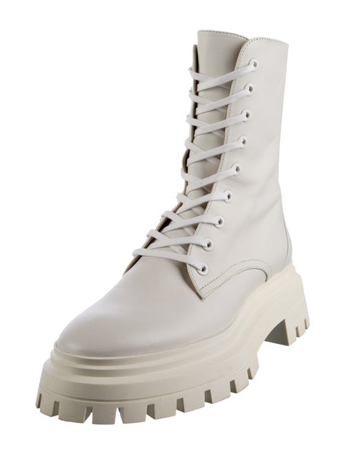 Stuart Weitzman Leather Combat Boots