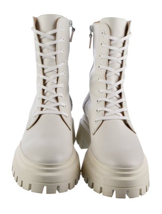 Stuart Weitzman Leather Combat Boots