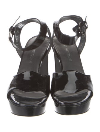 Stuart Weitzman Patent Leather Sandals