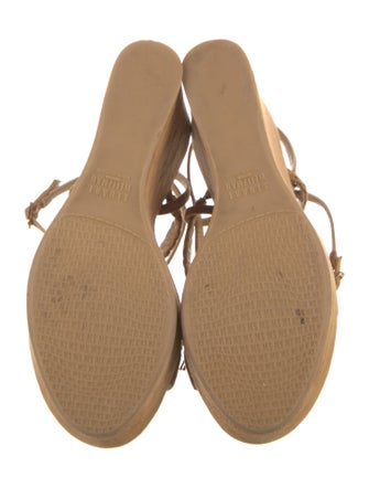 Stuart Weitzman Suede Tassel Accents Sandals