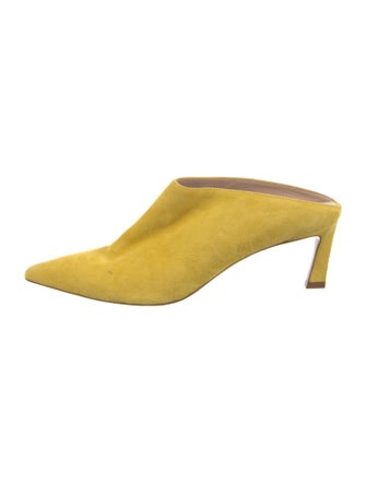 Stuart Weitzman Suede Mules
