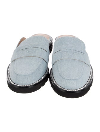 Stuart Weitzman Denim Mules