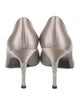 Stuart Weitzman Satin Crystal Embellishments Pumps