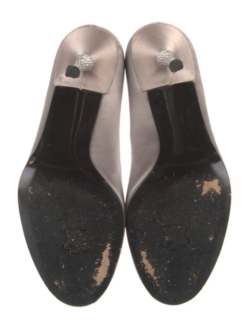 Stuart Weitzman Satin Crystal Embellishments Pumps