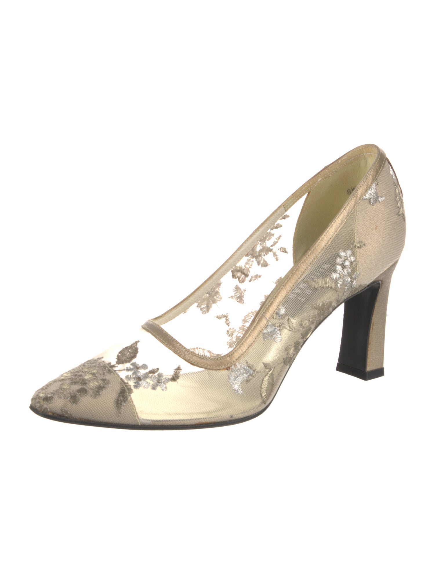 Stuart Weitzman Lace Lace Pattern Pumps