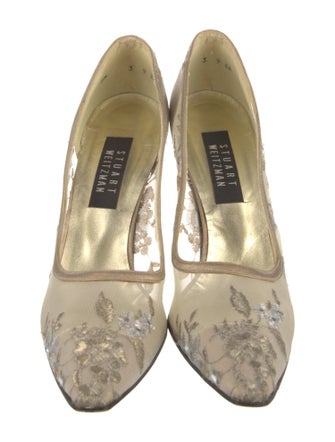 Stuart Weitzman Lace Lace Pattern Pumps