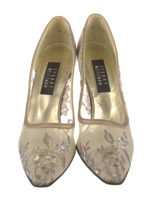 Stuart Weitzman Lace Lace Pattern Pumps