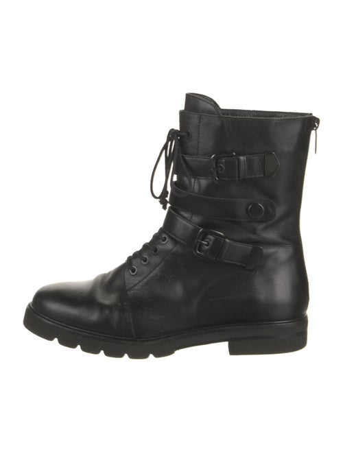 Stuart Weitzman Leather Combat Boots