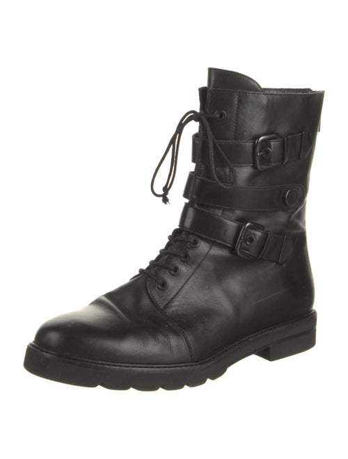 Stuart Weitzman Leather Combat Boots