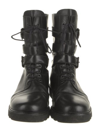 Stuart Weitzman Leather Combat Boots