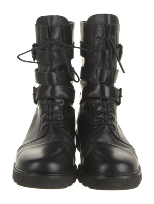 Stuart Weitzman Leather Combat Boots