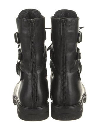 Stuart Weitzman Leather Combat Boots