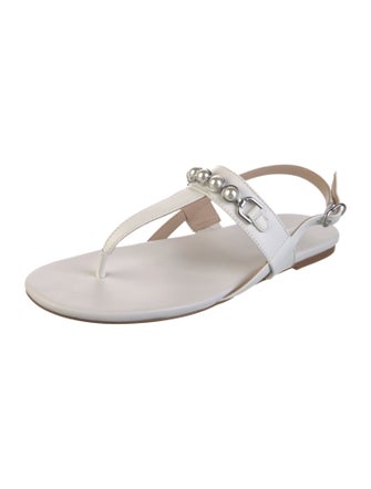 Stuart Weitzman Leather Slingback Sandals