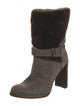 Stuart Weitzman Suede Colorblock Pattern Boots