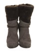 Stuart Weitzman Suede Colorblock Pattern Boots