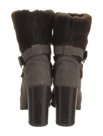 Stuart Weitzman Suede Colorblock Pattern Boots