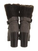 Stuart Weitzman Suede Colorblock Pattern Boots