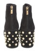 Stuart Weitzman Suede Beaded Accents Boots