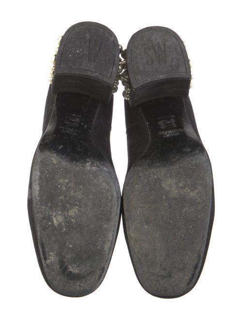 Stuart Weitzman Suede Beaded Accents Boots
