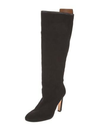 Stuart Weitzman Suede Studded Accents Boots
