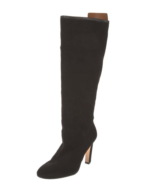 Stuart Weitzman Suede Studded Accents Boots