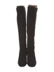 Stuart Weitzman Suede Studded Accents Boots