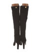 Stuart Weitzman Suede Studded Accents Boots