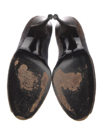 Stuart Weitzman Velvet Crystal Embellishments Pumps