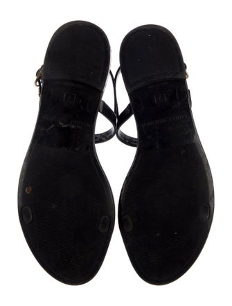 Stuart Weitzman Rubber T-Strap Sandals