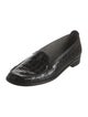Stuart Weitzman Embossed Leather Loafers