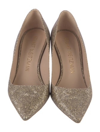 Stuart Weitzman Glitter Glitter Accents Pumps