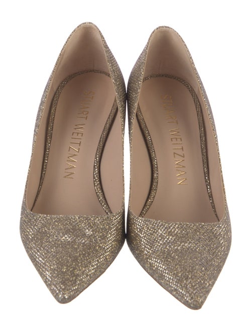 Stuart Weitzman Glitter Glitter Accents Pumps