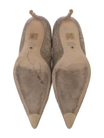 Stuart Weitzman Glitter Glitter Accents Pumps
