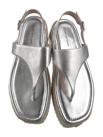 Stuart Weitzman Leather Slingback Sandals