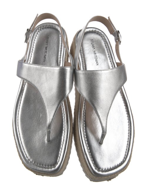 Stuart Weitzman Leather Slingback Sandals