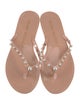 Stuart Weitzman Rubber Studded Accents Flip Flops