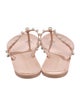 Stuart Weitzman Rubber Studded Accents Flip Flops