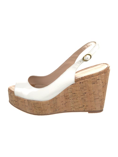 Stuart Weitzman Patent Leather Slingback Sandals