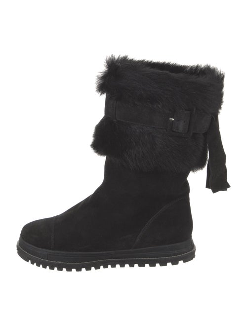 Stuart Weitzman Suede Lace-Up Boots