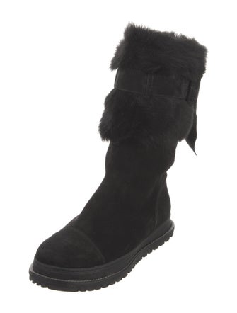 Stuart Weitzman Suede Lace-Up Boots