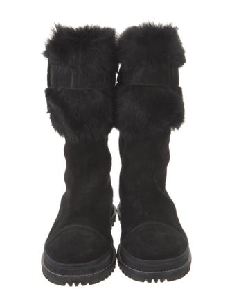 Stuart Weitzman Suede Lace-Up Boots