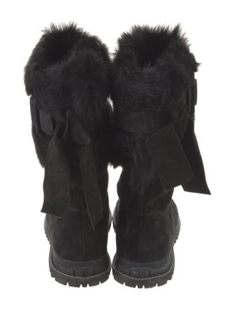 Stuart Weitzman Suede Lace-Up Boots