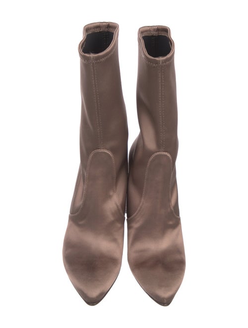 Stuart Weitzman Satin Sock Boots