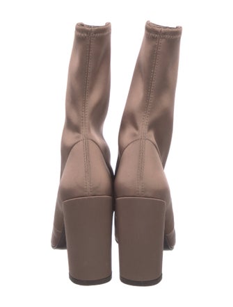 Stuart Weitzman Satin Sock Boots