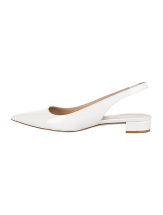 Stuart Weitzman Leather Slingback Flats