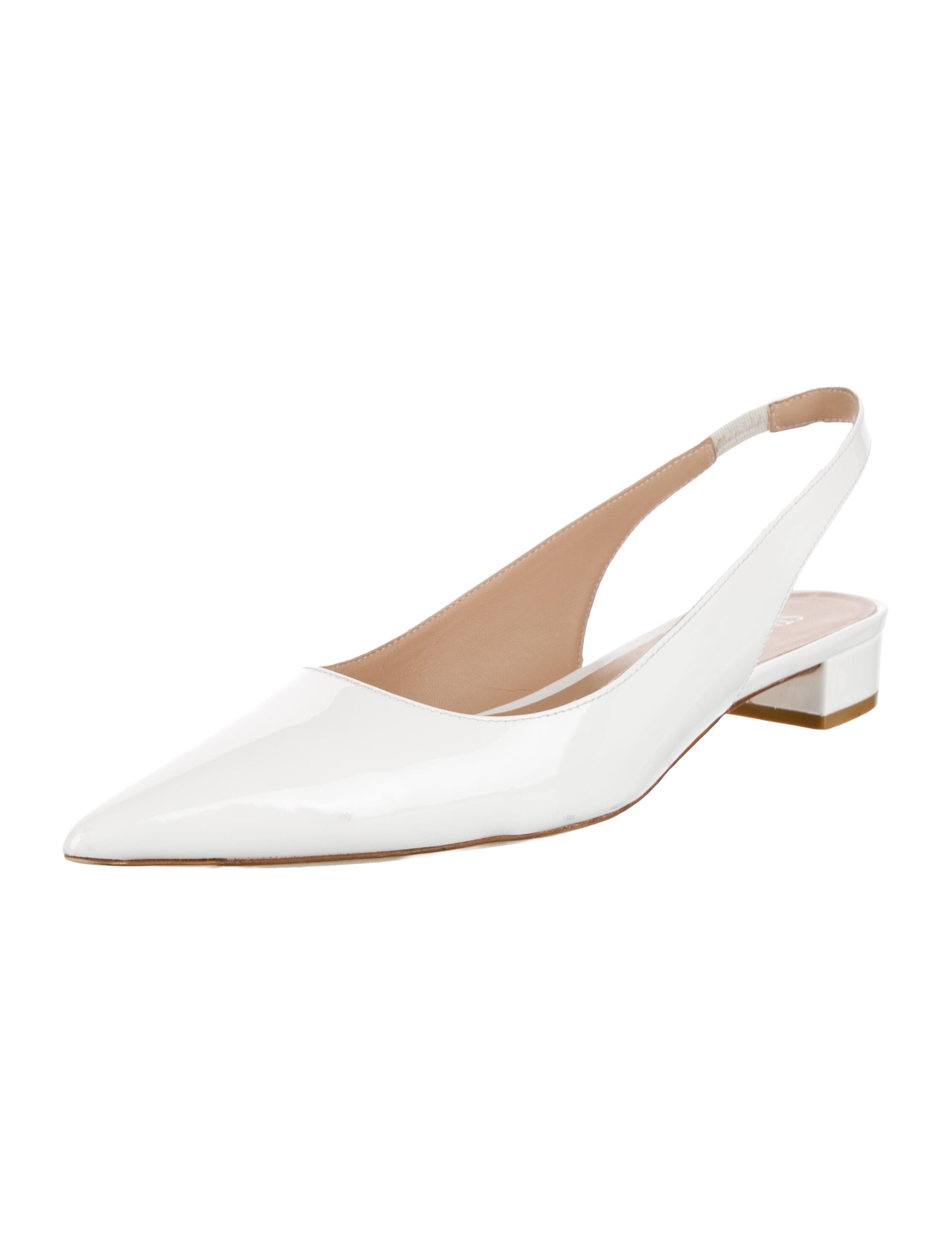 Stuart Weitzman Leather Slingback Flats