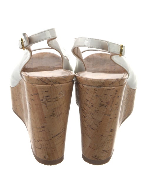 Stuart Weitzman Patent Leather Slingback Sandals